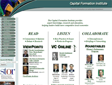 Tablet Screenshot of cfi-institute.org